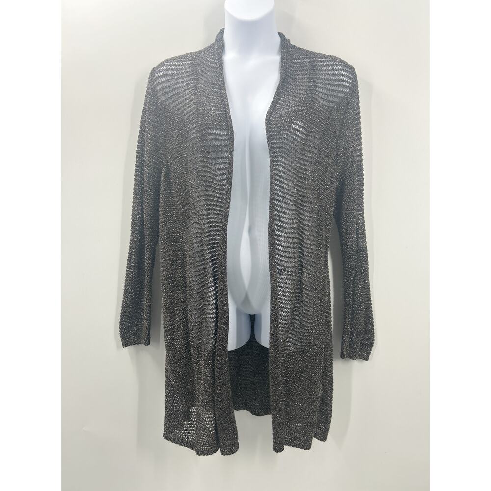 Eileen Fisher Open Knit Metallic Cardigan Sweater 2X NWT New